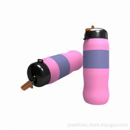 New designed flexible silicone water bottles